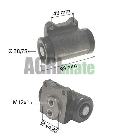 Technical drawing for BRAKE SLAVE CYLINDER