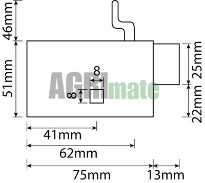 Technical drawing for DOOR LOCK
RIGHT