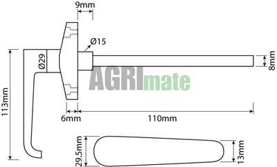 Technical drawing for DOOR HANDLE WITHOUT LOCK
LEFT/RIGHT