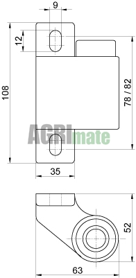 Technical drawing for TELESCOPIC ARM MIRROR
LEFT