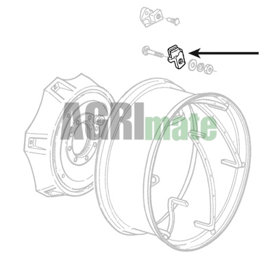 Technical drawing for WHEEL CLAMP PAVT