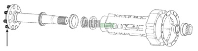 Technical drawing for WHEEL STUD
5/8 ” UNF – L 58 MM
