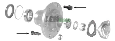 Technical drawing for WHEEL STUD
1/2 ” UNF – L 42.5 MM