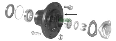 Technical drawing for WHEEL HUB