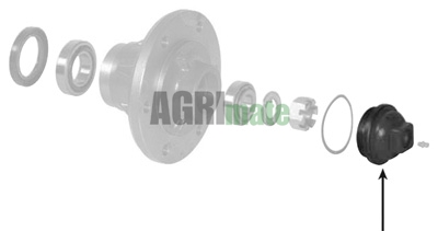 Technical drawing for WHEEL HUB CAP