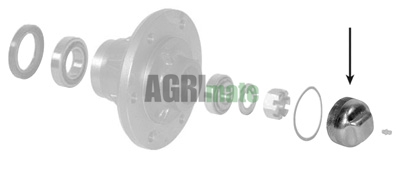 Technical drawing for WHEEL HUB CAP
Ø 51.40 MM