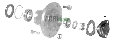 Technical drawing for WHEEL HUB CAP