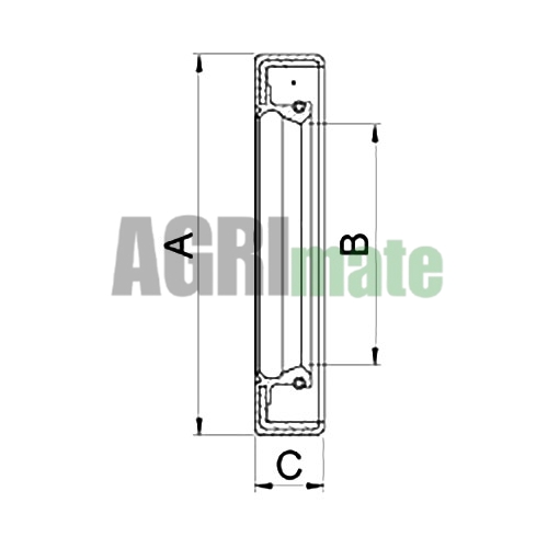 Technical drawing for OIL SEAL
Ø 44 x 55 mm – Thi. 5.5 mm