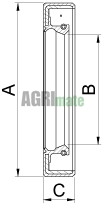 Technical drawing for OIL SEAL
Ø 42.6 x 60 mm – Thi. 12.5 mm