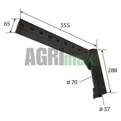 Technical drawing for AXLE SPINDLE ARM
LH