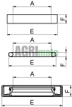 Technical drawing for SEAL
Ø 37 X 50 X 6 MM