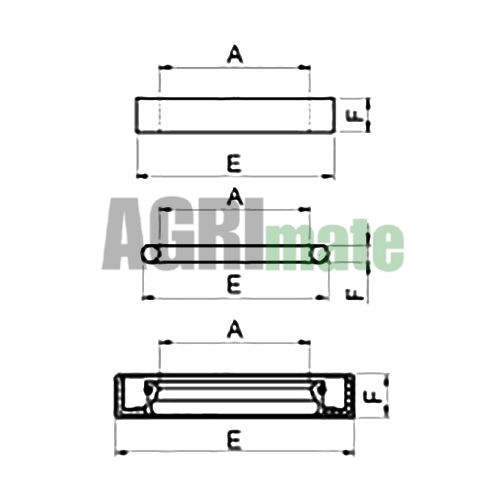 Technical drawing for THRUST BEARING CASE
Ø 40 X 60 X 8.5 MM