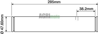 Technical drawing for FRONT AXLE CENTRE BEAM PIN