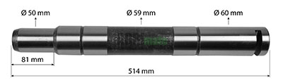 Technical drawing for AXLE PIN