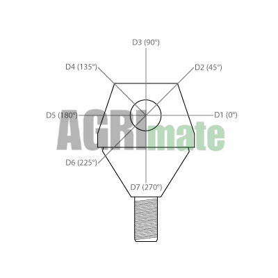 Technical drawing for TIE ROD OUTER