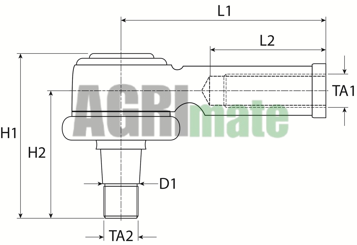 Technical drawing for TIE ROD
LEFT – M24 x 1.5 RH