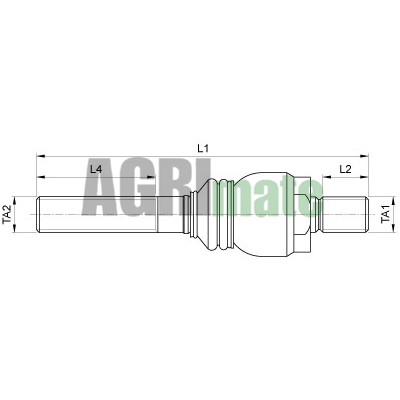 Technical drawing for BALL JOINT
M22 x 1.5 RH – M24 x 1.5 RH