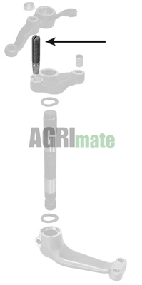 Technical drawing for STEERING BRACKET ADJUSTING PIN