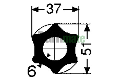 Technical drawing for STANDARD JOINT
1036 – 1 3/8”(6) x S4
