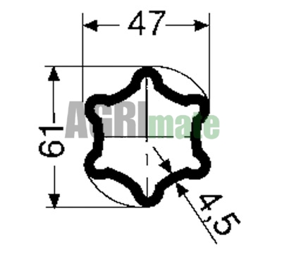 Technical drawing for STANDARD JOINT
1036 – 1 3/8”(6) x S5