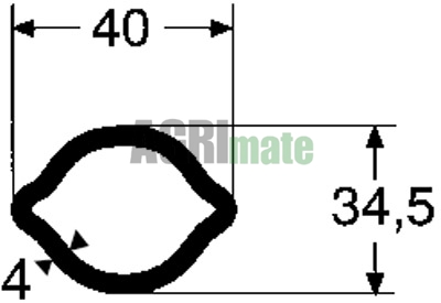 Technical drawing for STANDARD JOINT
1003 – 1 3/8”(6) x Ov
