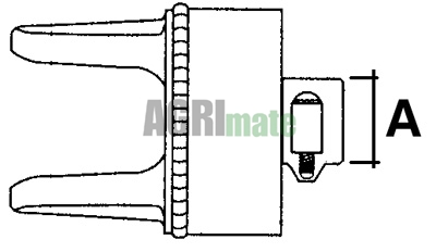 Technical drawing for FREE WHEEL TURNING RIGHT
1” 3/8-6Z – 35 x 106 – S9/108