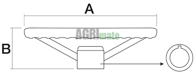 Technical drawing for STEERING WHEEL
450.0 mm