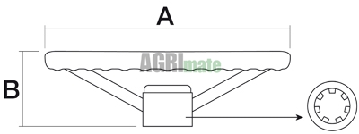 Technical drawing for STEERING WHEEL
427.0 mm