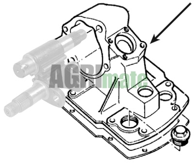 Technical drawing for STEERING BOX HOUSING