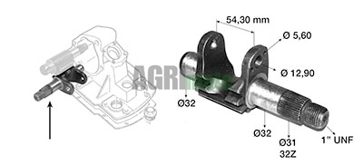 Technical drawing for ROCKER SHAFT
LOWER