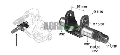 Technical drawing for ROCKER SHAFT
LOWER
