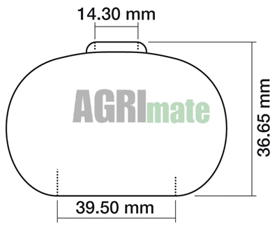 Technical drawing for GEAR LEVER BOOT
Ø 14.30 X 39.50 MM – L 36.65 MM
