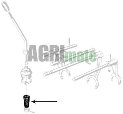 Technical drawing for GEAR LEVER SPRING