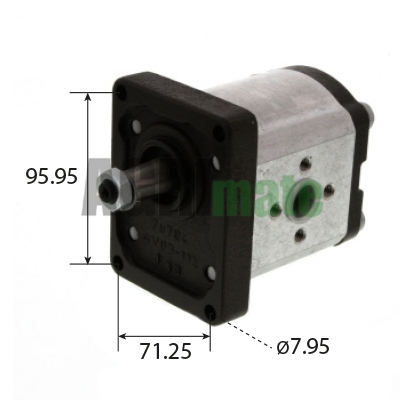Technical drawing for HYDRAULIC PUMP