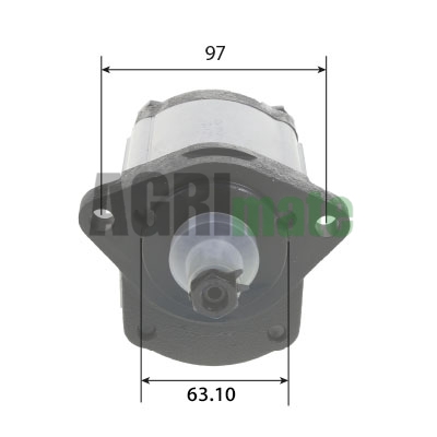 Technical drawing for HYDRAULIC PUMP
14 cm³
