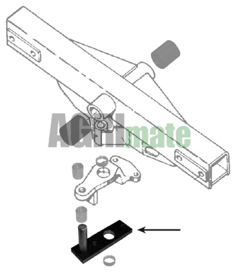 Technical drawing for STEERING CYLINDER PLATE