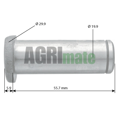 Technical drawing for STEERING CYLINDER PIN
Ø 19.9 MM – L 55.7 MM