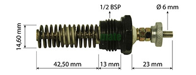 Technical drawing for HEATER PLUG
12V – 1/2” BSP – L 86 MM
