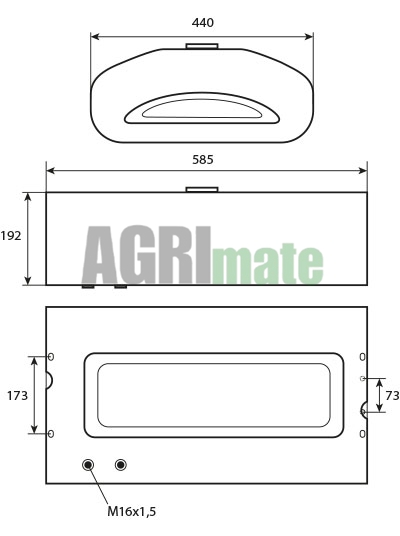 Technical drawing for FUEL TANK
30 L.