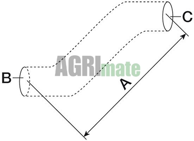 Technical drawing for FUEL TANK NECK FILLER HOSE