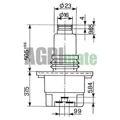 Technical drawing for CONTROL VALVE SWTICH