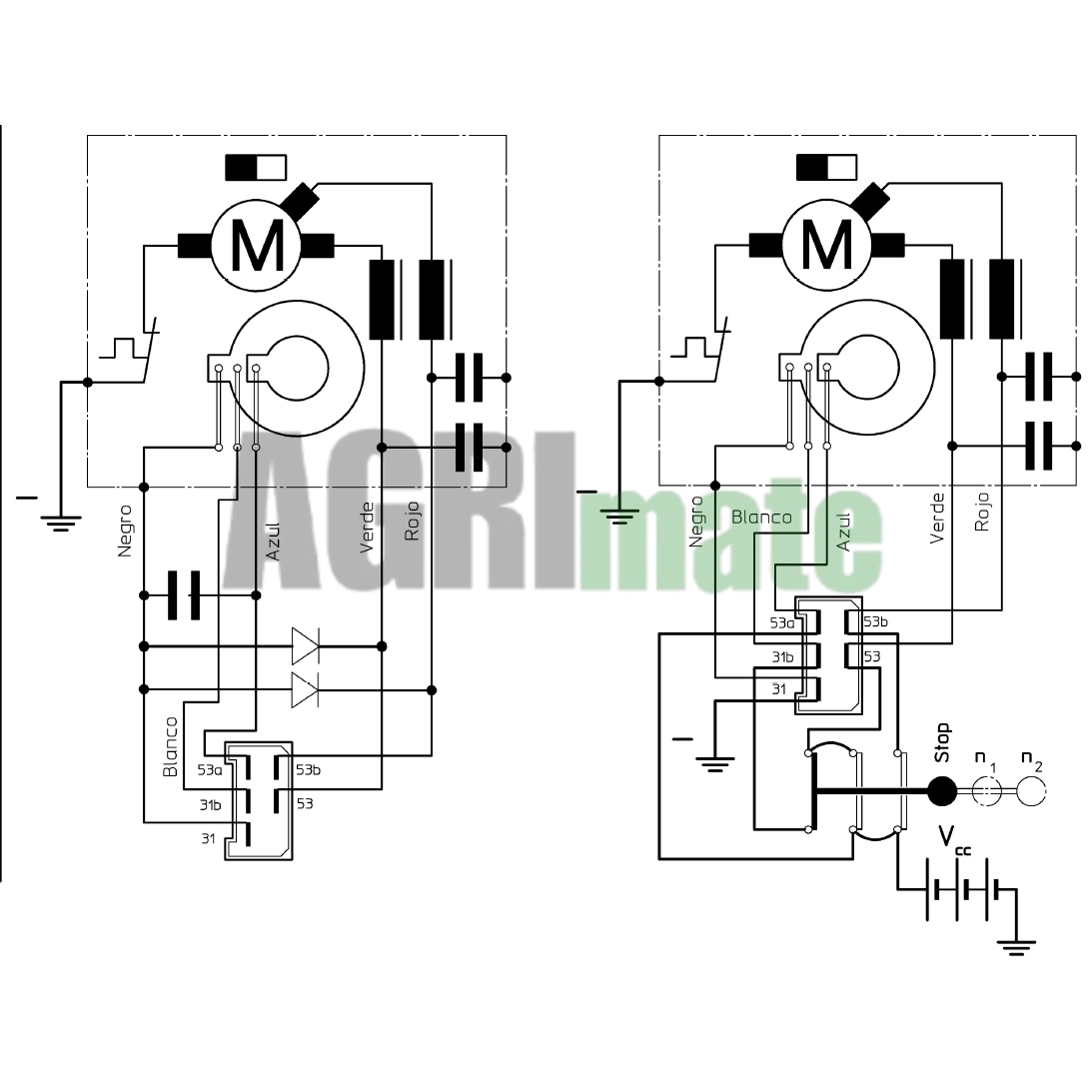 Technical drawing for WIPER MOTOR