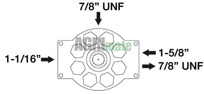 Technical drawing for HYDRAULIC PUMP
40 CM³
