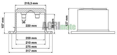 Technical drawing for HOUSING,PLANETARY GEAR
ZF APL 345 / APL350
