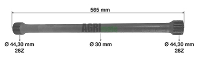 Technical drawing for TORSION BAR,FRONT AXLE
RIGHT