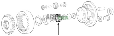 Technical drawing for PLANETARY GEAR
Z=15/26
