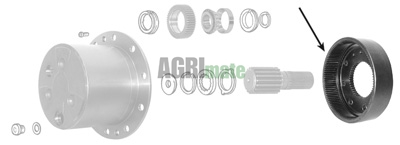 Technical drawing for ANNULAR GEAR
Z=46/114