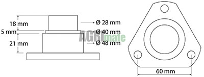 Technical drawing for PIVOT PIN