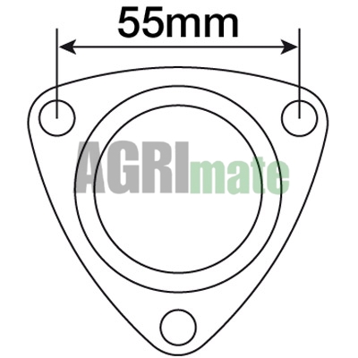 Technical drawing for EXHAUST MANIFOLD