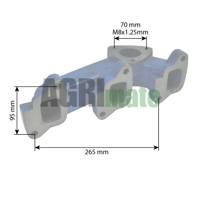 Technical drawing for EXHAUST MANIFOLD